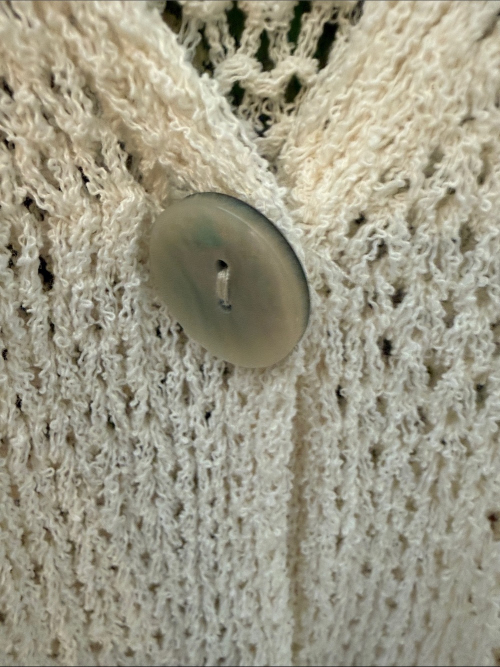 Light Crochet Knit Button-Front Women’s Vest - Picture 5 of 7